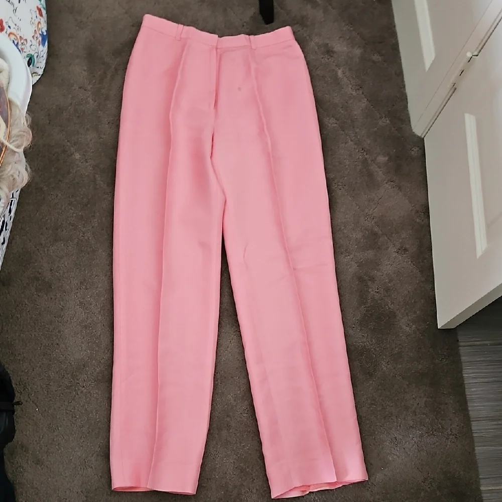 Women's Coral Color Kasper Pink Tailored Blazer & Trousers - Picture 4 of 5